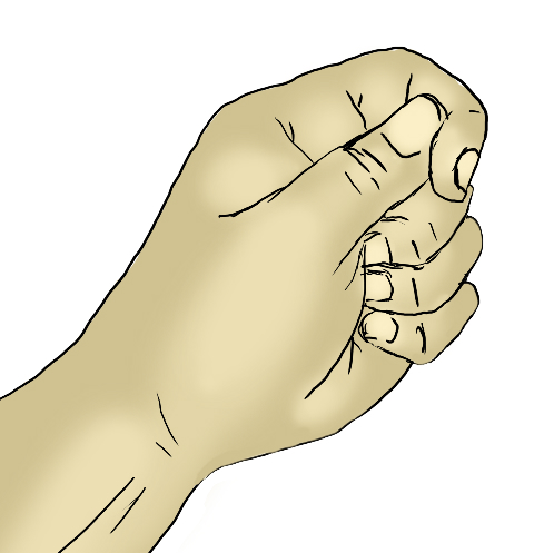 hold the thumb